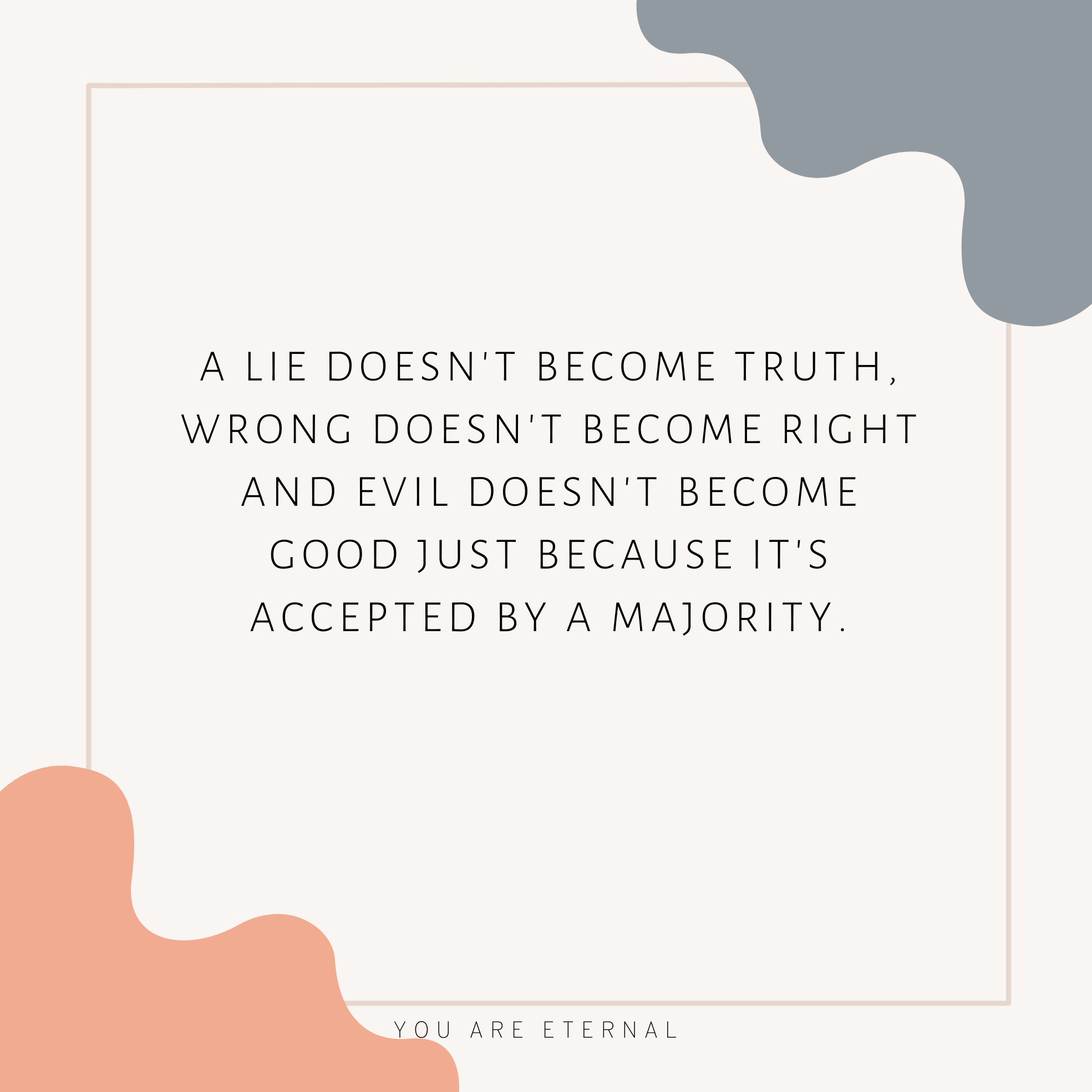 Truth quote plate